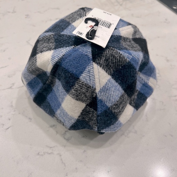 NWT I.N.C International Concepts Women’s Leopard Print Wool Blend Beret blue - Picture 3 of 6